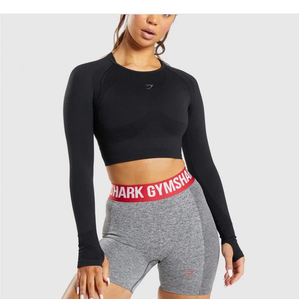 Gymshark flex sports top in black